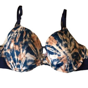 Women's PINK Victoria's Secret Bra Size 34C Blue & Brown